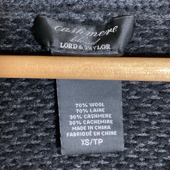 Lord & Taylor Aztec Wool Cashmere Cardigan XS/S - Picture 15 of 16